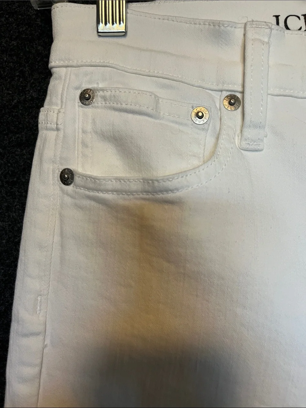 J. Crew Kids Off-White Skinny Jeans